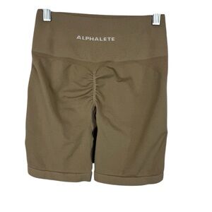 Alphalete amplify gym shorts Tan sz Small